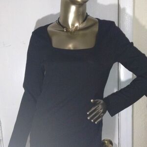 Panesare black long sleeve dress